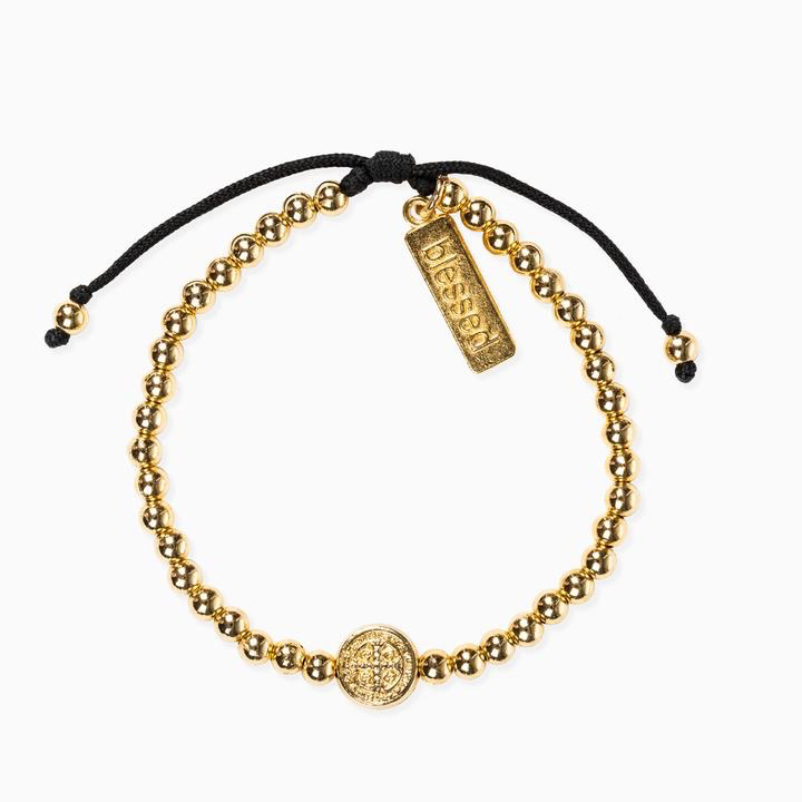 Mantra of Love Bracelet - Gold & Black