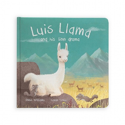 Jellycat - Luis Llama and His Lion Drama Book