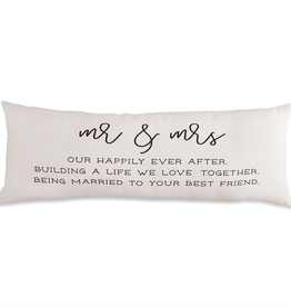 Mud Pie Mr. & Mrs. Definition Pillow