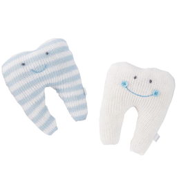 Mud Pie Blue Stripe Tooth Pillow