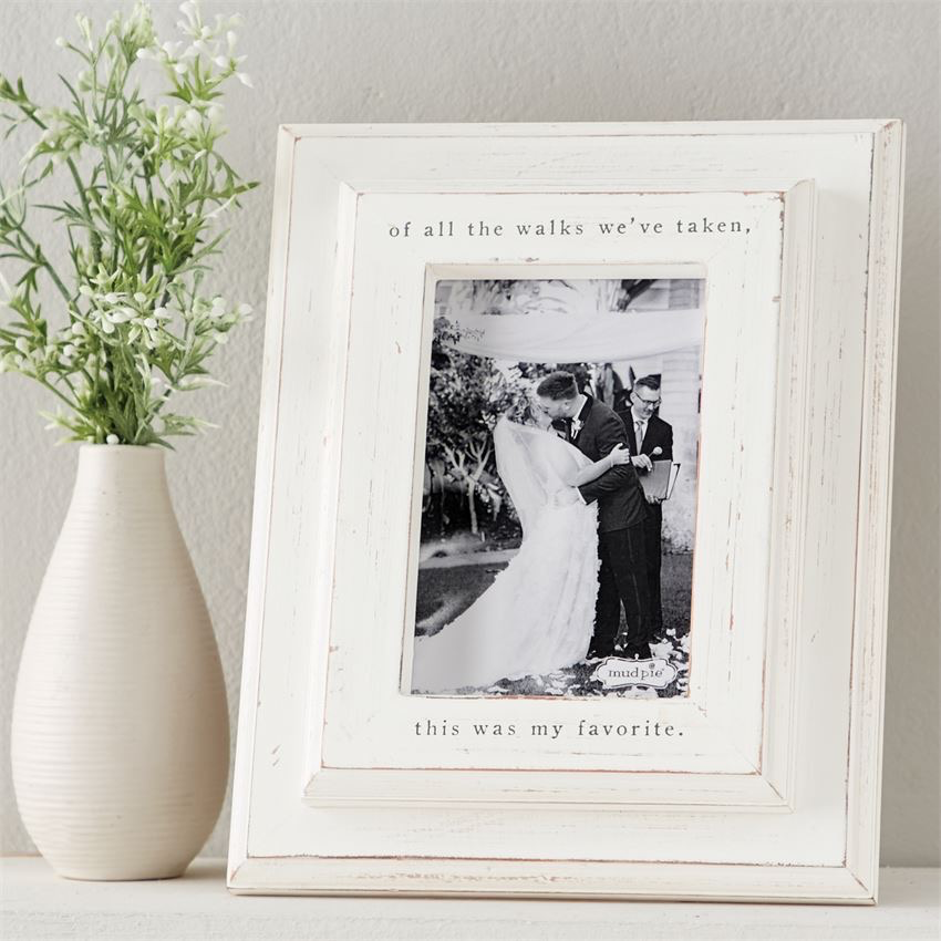 Mud Pie "Of All the Walks" Frame