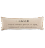 Mud Pie "Blessed" Long Pillow