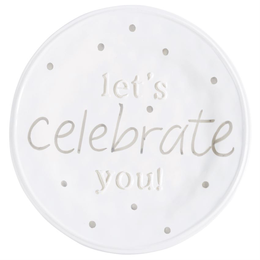 Mud Pie "Celebrate You" Plate