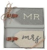 Mud Pie "Mr. & Mrs." Luggage Tags