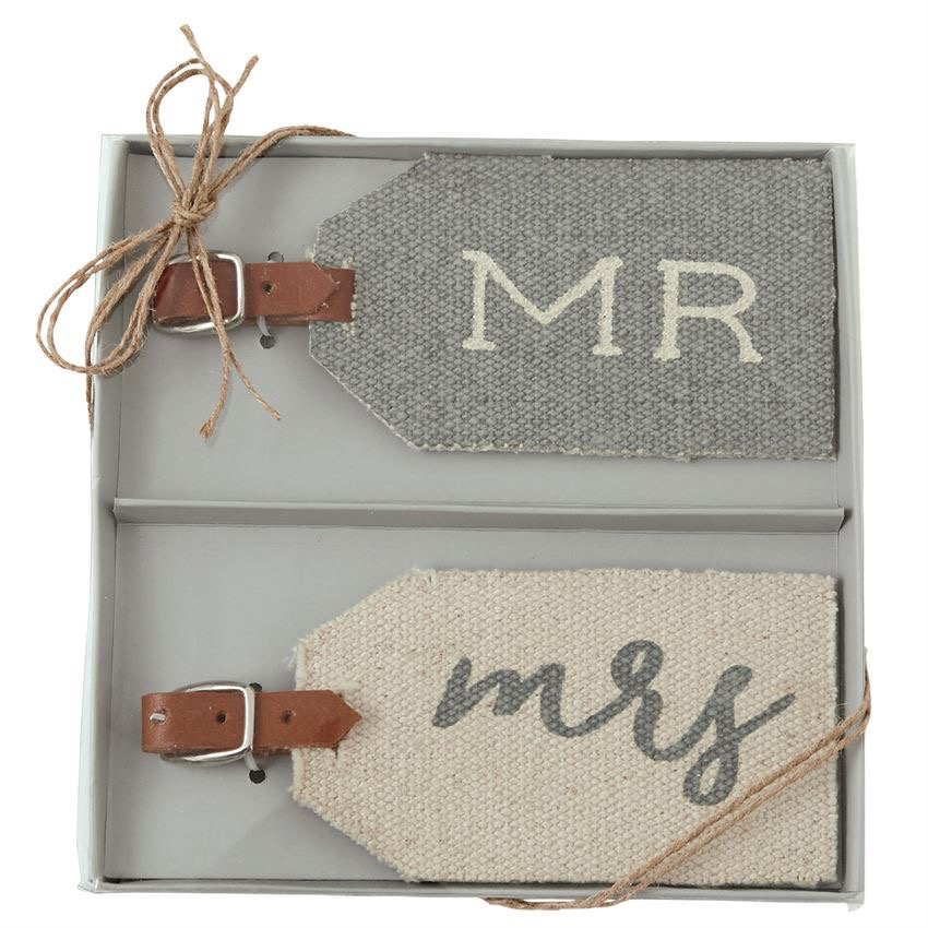Mud Pie "Mr. & Mrs." Luggage Tags