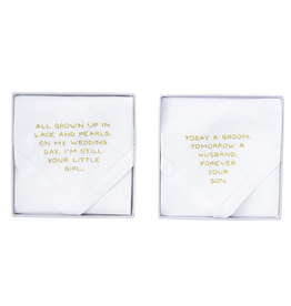 Mud Pie "Your Girl" Wedding Handkerchief