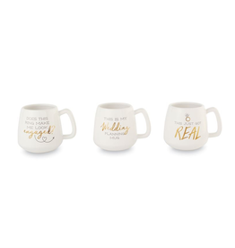 Mud Pie "Just Got Real" Engaged Boxed Mug