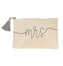 Mud Pie "Mrs." Canvas Pouch