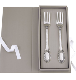 Mud Pie "Mr. & Mrs." Wedding Fork Set