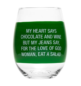 About Face Designs - My Jeans Say Wine Glass