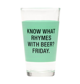 About Face Designs - Friday Pint Glass