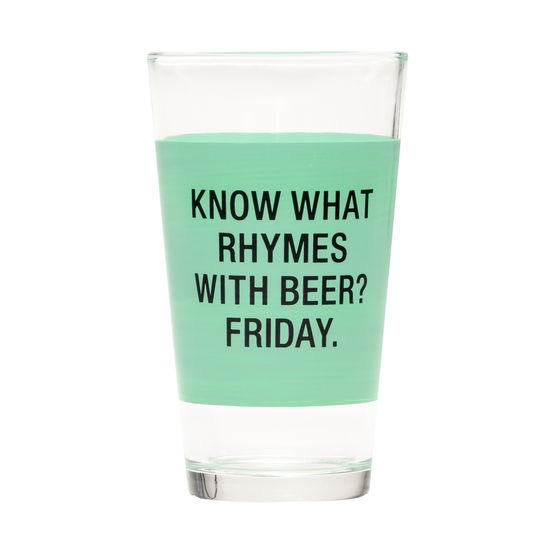 About Face Designs - Friday Pint Glass