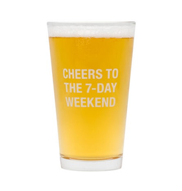 About Face Designs - 7-Day Weekend Pint Glass