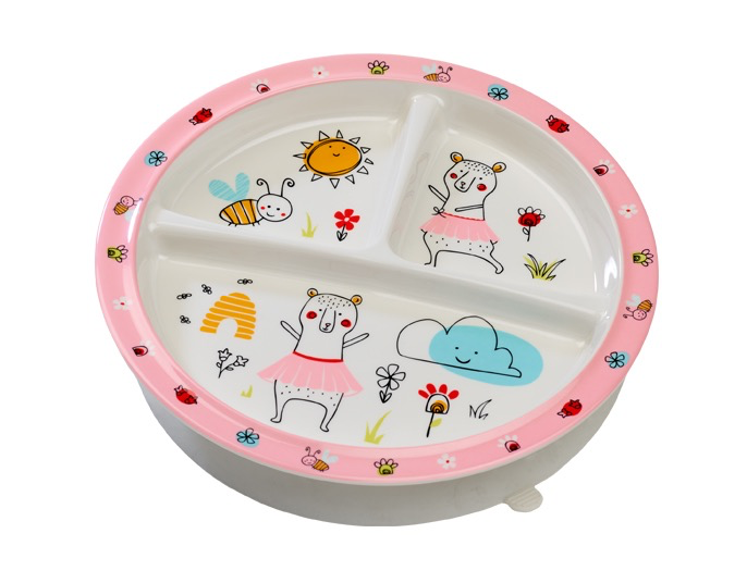 Ore Originals - Clementine the Bear Divided Suction Plate