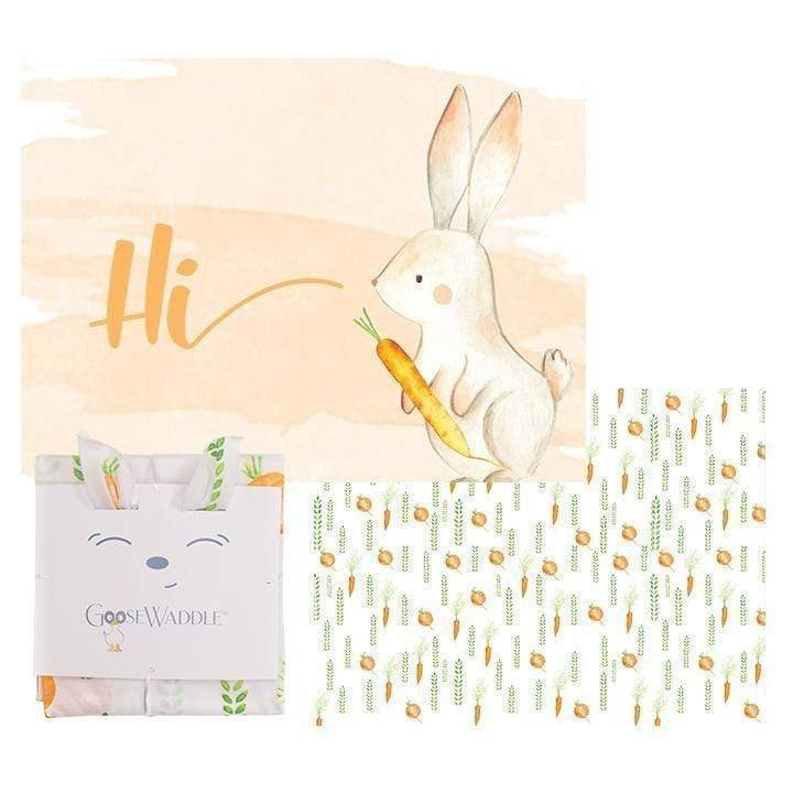 GooseWaddle - Bunny & Parsnip Receiving Blankets