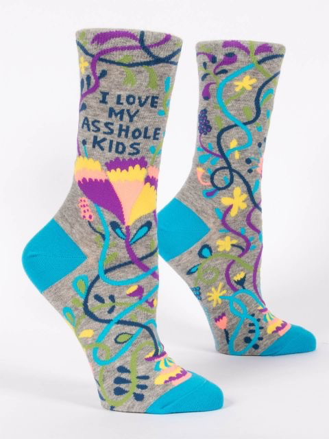 Blue Q - "I Love My Asshole Kids" Women's Socks