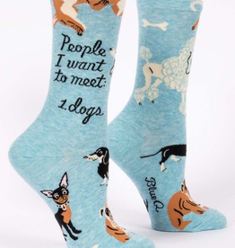 Blue Q - "People I Want to Meet: Dogs" Women's Socks