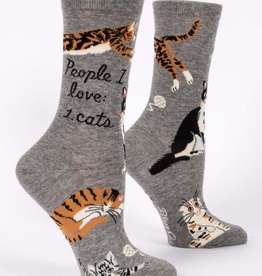 Blue Q - "People I Love: Cats" Women's Socks