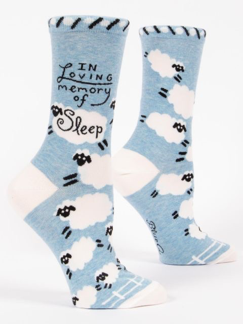 Blue Q - "In Loving Memory of Sleep" Women's Socks