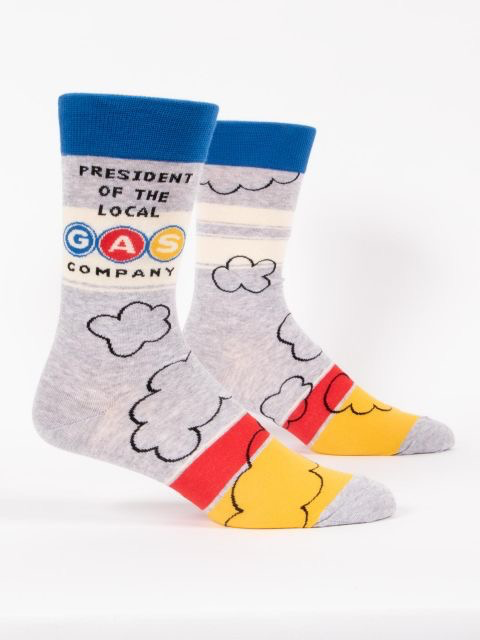 Blue Q - "President of the Local Gas Co." Men's Socks