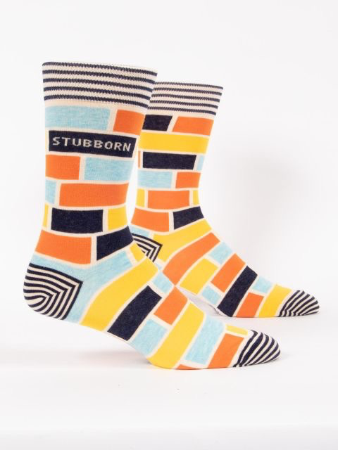 Blue Q - "Stubborn" Men's Socks