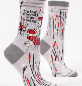 Blue Q - "Normal Was Boring" Women's Socks