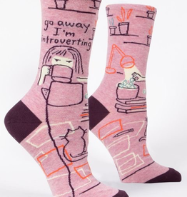 Blue Q - "Go Away I'm Introverting" Women's Socks