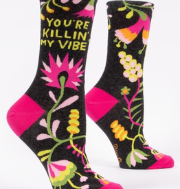 Blue Q - "You're Killin' My Vibe" Women's Socks