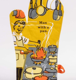 Blue Q - "Man With a Pan" Oven Mitt