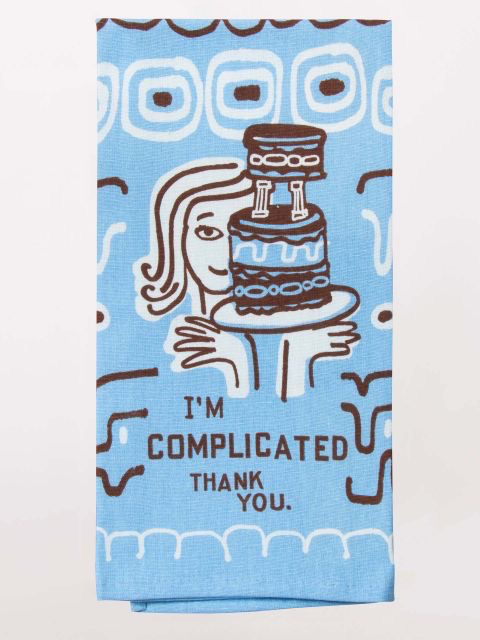 Blue Q - "I'm Complicated. Thank You." Dish Towel