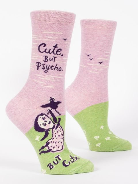Blue Q - "Cute. But Psycho, but Cute" Women's Socks