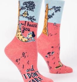 Blue Q  - "I Heard You and I Don't Care" Women's Socks