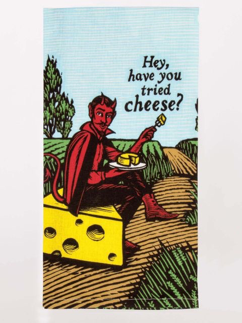 Blue Q - "Hey, Have You Tried Cheese?" Dish Towel
