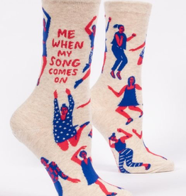 Blue Q - "Me When My Song Comes On" Women's Socks