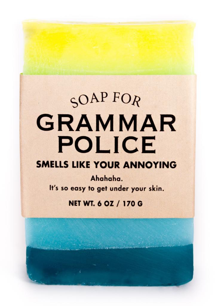 Whiskey River Soap Co. - Grammar Police Soap