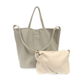 Joy Susan - Light Grey Riley Reversible Slouchy Tote