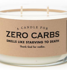 Whiskey River Soap Company - Zero Carbs - Candle