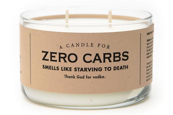 Whiskey River Soap Company - Zero Carbs - Candle