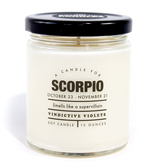 Whiskey River Soap Company - Astrology Candle Scorpio