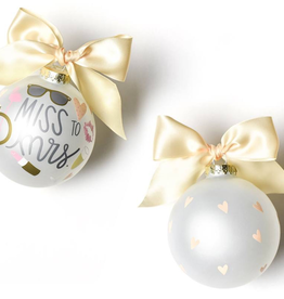Coton Colors: Miss To Mrs. Glass Ornament