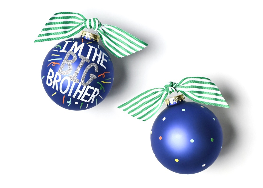Coton Colors: Big Brother Popper Glass Ornament