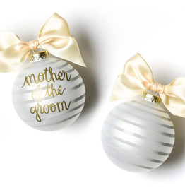 Coton Colors: Stripe Mother of the Groom Glass Ornament
