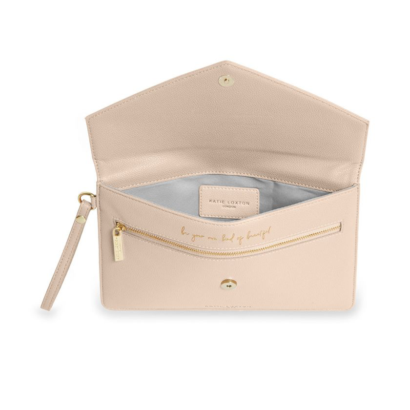 Katie Loxton ESME Envelope Clutch: Be Your Own Kind - Nude Pink