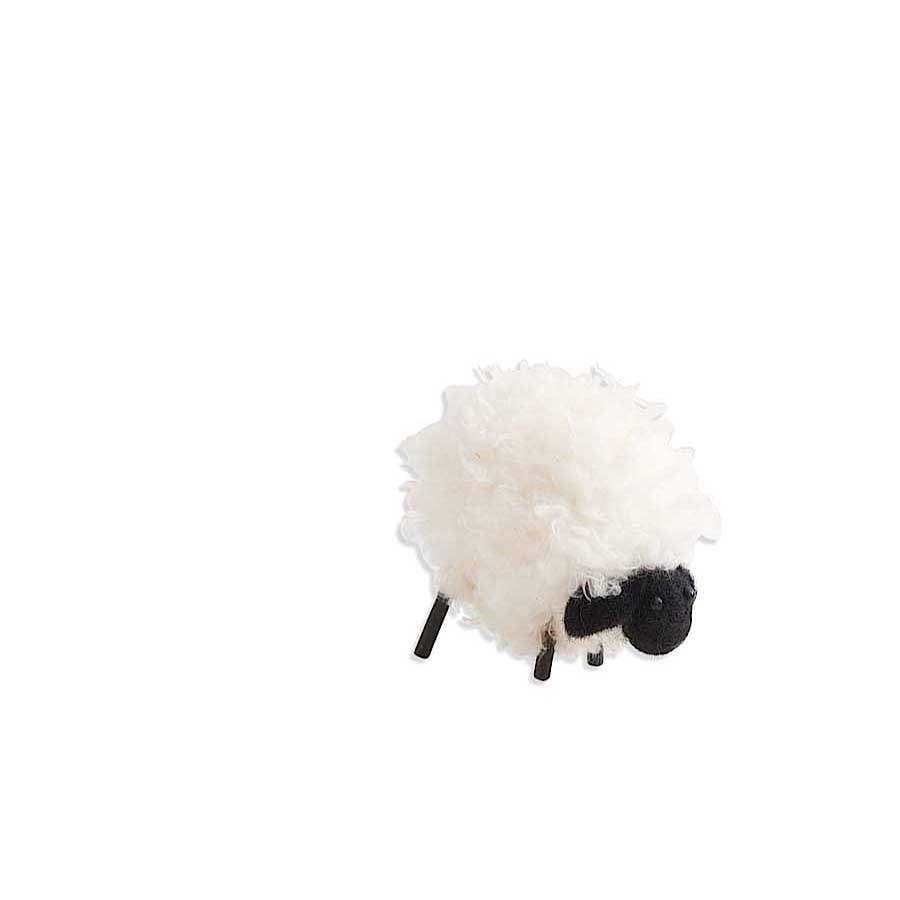 4" Wooly Black Faced Sheep