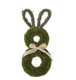 Dried Grass Rabbit Wreath
