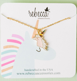 Rebecca Birthday Unicorn Necklace