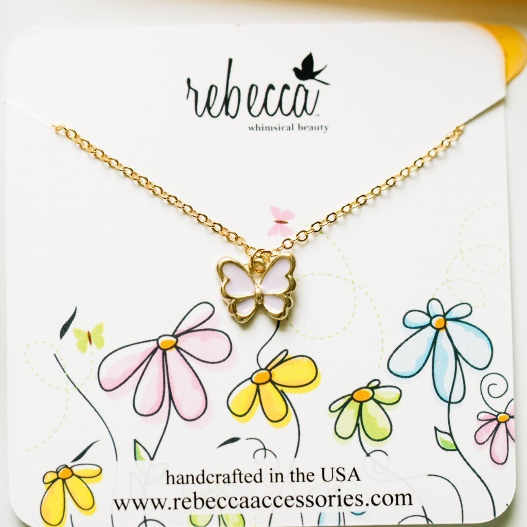 Flying Bee Charm Necklace – Rebecca Accessories