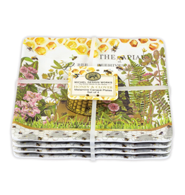 Michel Design Works - Melamine serveware Canape Plate Set/Honey & Clover