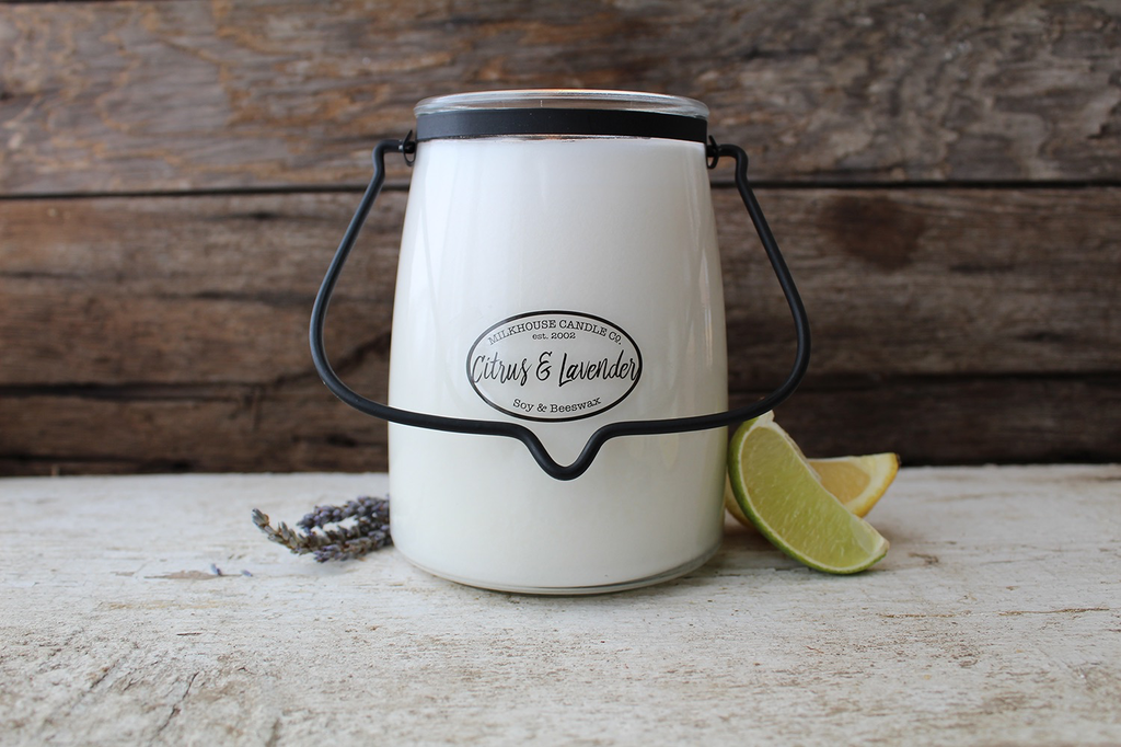 Butter Jar 22 oz:  Citrus & Lavender