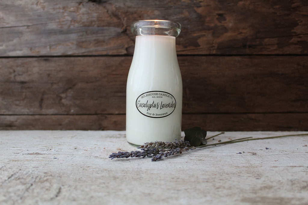 Milk Bottle:  Eucalyptus Lavender